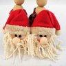 Papai Noel Pantufa Bolinha Natal Boneco Luxo 35x16cm Enfeite - 4