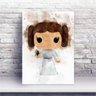 Placa MDF Desenho Princesa Leia Star Wars - 1