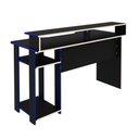 Ver imagem 3 de Mesa Gamer com 2 Prateleiras Preto com Verde Tecnomobili Me4153 Cor: Preto/vermelho