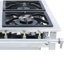 Ver imagem 2 de Fogão Industrial Venâncio 4 Bocas 2 Duplas a Gás Baixa Pressão Extra Inox EI4D2