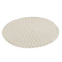 Ver imagem 4 de Jogo Lugar Americano Redondo Bege 38cm Feito à mão Sousplat Decoração Mesa Jantar Descanso Prato