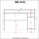 Ver imagem 6 de Escrivaninha Mesa Gamer para Pc 136x89cm Me4153 Preto Azul