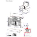 Ver imagem 5 de Berço 3x1 com Colchão Incluso e Poltrona de Amamentação Elza Multimóveis MP4088 Branco/Bege