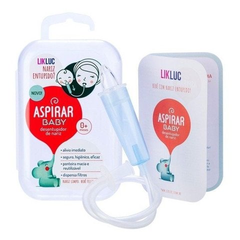 ASPIRADOR NASAL NOVO - ASPIRAR BABY COM ESTOJO - LIKLUC