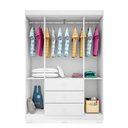 Ver imagem 2 de Guarda Roupa Infantil Ceci 4 Portas 3 Gavetas MDF Branco Brilho Sallar Home