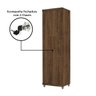 Armário Multiuso 2 Portas com Chave Organizador Home Office Lavanderia Malbec - Lh Móveis - 10