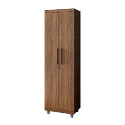 Armário Multiuso 2 Portas com Chave Organizador Home Office Lavanderia Malbec - Lh Móveis - 3