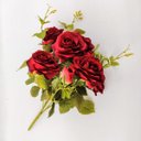 Ver imagem 4 de Rosa Diana Vermelha Planta Artificial Permanente 50cm Envelh