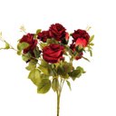 Ver imagem 1 de Rosa Diana Vermelha Planta Artificial Permanente 50cm Envelh