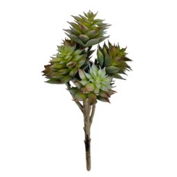 Suculenta Pinha Roxa X7 Planta Artificial Permanente 18cm - 1