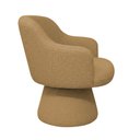 Ver imagem 6 de Poltrona Jade Base Cone Giratória Bouclé Camel - Nexta Casa