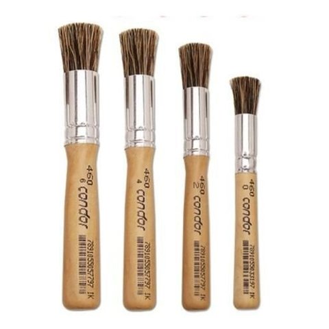 Kit Pincel Detail Automotivo Condor 4 Unidades