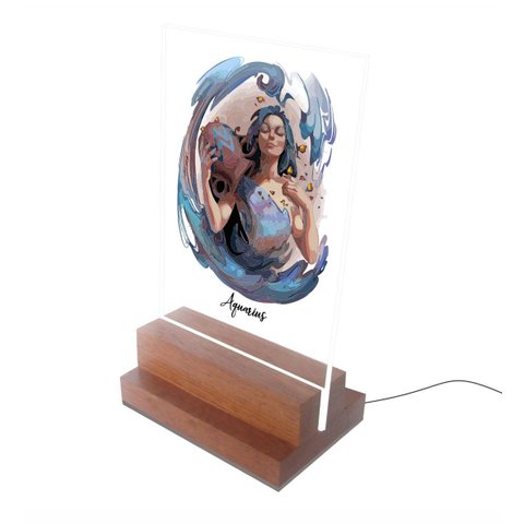 Abajur e Luminária Decorativa Signo Aquário