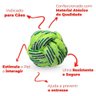 Brinquedo Bola de Cachorro em Corda Verde 8cm - Casambiente PETS024-Verde - 3