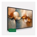 Ver imagem 3 de Quadro Abstrato Moderno Ciclos da Vida - 123x83 Cm Moldura Preta