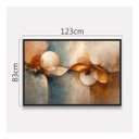 Ver imagem 4 de Quadro Abstrato Moderno Ciclos da Vida - 123x83 Cm Moldura Preta