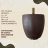 Kit 4 Pés Tacinha 7cm Madeira Tabaco para Cama Box Armário Móveis Poltrona - 3