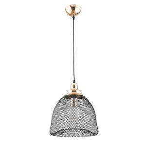 Pendente Copper Preto 33cm E27 40w Cod. Xn001g - Bella Iluminação