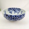 Cuba de Apoio Banheiro Lavabo Decorada Azul Floral 40x15cm - 3