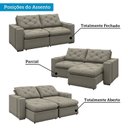 Ver imagem 5 de Sofá Retrátil e Reclinável 3 Lugares 200cm Veraguas Yescasa
