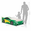 Ver imagem 3 de Cama Carro Infantil Raios Verde com Colchão