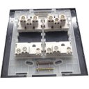 Ver imagem 2 de Conjunto 4x4" Linha Clean Preto Fosco - 2 Tomadas 2p+t 20 A+2 Interruptor Simples separados