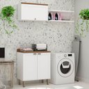 Ver imagem 1 de Armário Multiuso Acquaflex 3 Peças Elegance Branco Fosco - Genialflex