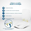 Ver imagem 5 de Assento Sanitário Boss Matte Black para Vaso Incepa com Ferragem Dourada