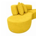 Ver imagem 5 de Sofá Virgínia 3m Estofado Suede Moderno Confortável Luxo
