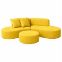 Ver imagem 2 de Sofá Virgínia 3m Estofado Suede Moderno Confortável Luxo