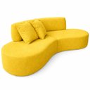 Ver imagem 3 de Sofá Virgínia 3m Estofado Suede Moderno Confortável Luxo