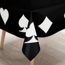Ver imagem 2 de Toalha de Mesa Quadrada 4 Lugares Naipes Preto