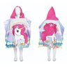 Toalha Poncho De Praia e Piscina Infantil Com Capuz Unicórnio - 1