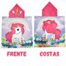 Toalha Poncho De Praia e Piscina Infantil Com Capuz Unicórnio - 2