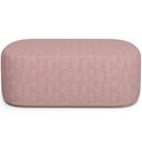 Ver imagem 3 de Puff Decorativo Orgânico para Living Quarto 100cm Doha W01 Linho Rosa - Lyam Decor