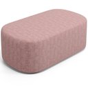 Ver imagem 2 de Puff Decorativo Orgânico para Living Quarto 100cm Doha W01 Linho Rosa - Lyam Decor
