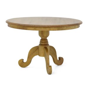 Mesa Redonda de Madeira 4 lugares 120x120cm Troia Oregon