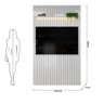 Painel para Tv até 60 Polegadas Ripado com Led Dj Móveis Trento 143 Bali - 4