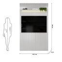 Ver imagem 4 de Painel para TV até 60 Polegadas Ripado com LED DJ Móveis Trento 143 Bali