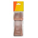 Ver imagem 2 de Kit Jogo de Talheres Mesa Gold Rose 18pçs Inox Luxo Rústico