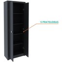 Ver imagem 4 de Armário para Escritório Multiuso 2 Portas ME4105 Tecnomobili Preto