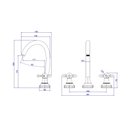 Ver imagem 5 de Misturador P/ Lavatorio Mesa Bica Alta Summer Gold 1877.sm108.mt