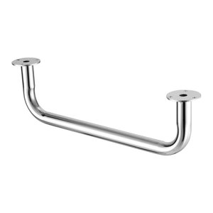 Suporte para Cabides Curvo Masutti Copat 6340 - Cromado - 50 X 110 X 760 Mm