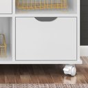 Ver imagem 3 de Nicho Organizador Com Rodízios 9 Gavetas Branco Qmovi