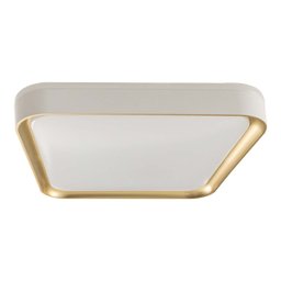 Plafon Led Sobrepor 24w Toronto Multicor Branco C/ Dourado Hevvy St3110 - 4