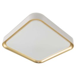 Plafon Led Sobrepor 24w Toronto Multicor Branco C/ Dourado Hevvy St3110 - 1