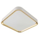 Ver imagem 1 de Plafon Led Sobrepor 24w Toronto Multicor Branco C/ Dourado Hevvy St3110