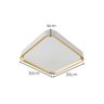 Plafon Led Sobrepor 24w Toronto Multicor Branco C/ Dourado Hevvy St3110 - 2