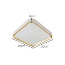 Ver imagem 2 de Plafon Led Sobrepor 24w Toronto Multicor Branco C/ Dourado Hevvy St3110
