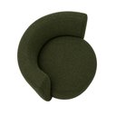 Ver imagem 5 de Poltrona Estofada 74cm x 68cm x 70cm Redonda Confortável para Sala ou Recepção Formato Orgânico